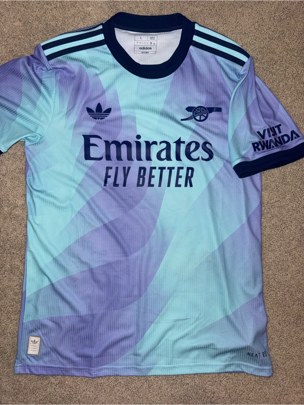 adidas Arsenal Fly Better Gradient Light Blue Purple Jersey